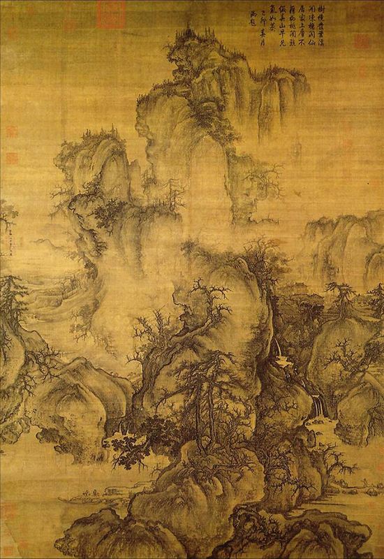 318,国画,国画山水,郭熙,《早春图》