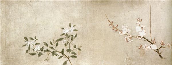 318,318艺术,钱选,国画,国画花鸟,《八花图》