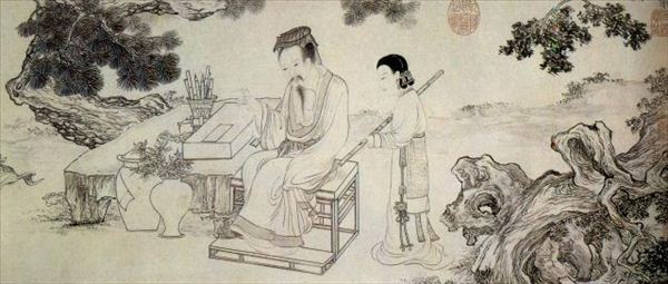 318,318艺术,美术鉴赏,国画人物,戴进,《铁笛图》