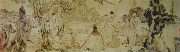 318,318艺术,美术鉴赏,国画,国画人物,陈洪绶,《雅集图》